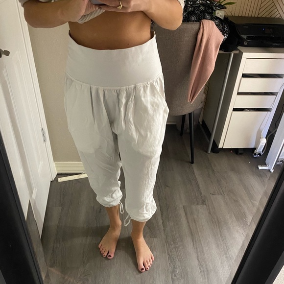 White Lululemon Joggers - Picture 1 of 5
